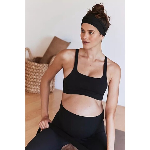FP MOVEMENT x HATCH Never Better Square Neck Maternity Sports Bra S Racerback A2 - Picture 1 of 7